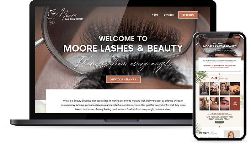 Moore Lashes & Beauty Mockup